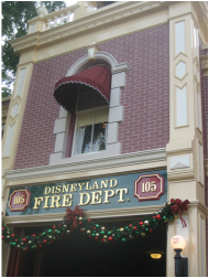 The Fire House with Walt's apartment on top.