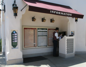 Kiosk at Disney California Adventure